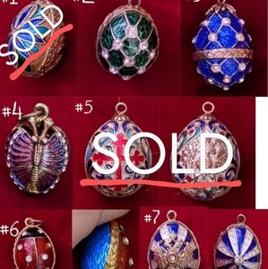 Russian Faberge Egg Pendants